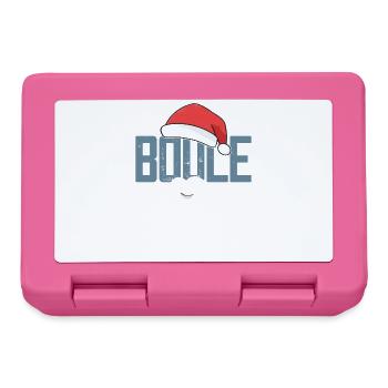 Boule Santa Tenue de pétanque pour Bouler pour boules - Boîte à goûter - rose - Devant