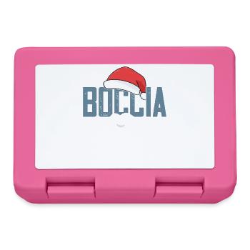 Joueur de boccia Père Noël Boules Boccia - Boîte à goûter - rose - Devant