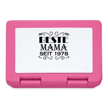 Beste Mama seit 1978 - Brotdose - Pink - Vorne