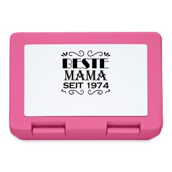 Beste Mama seit 1974 - Brotdose - Pink - Vorne