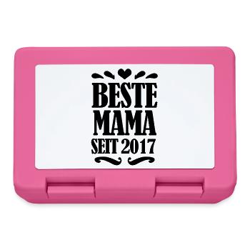 Beste Mama seit 2017 - Brotdose - Pink - Vorne
