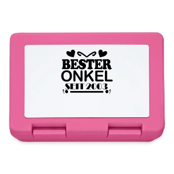 Bester Onkel seit 2003 - Brotdose - Pink - Vorne