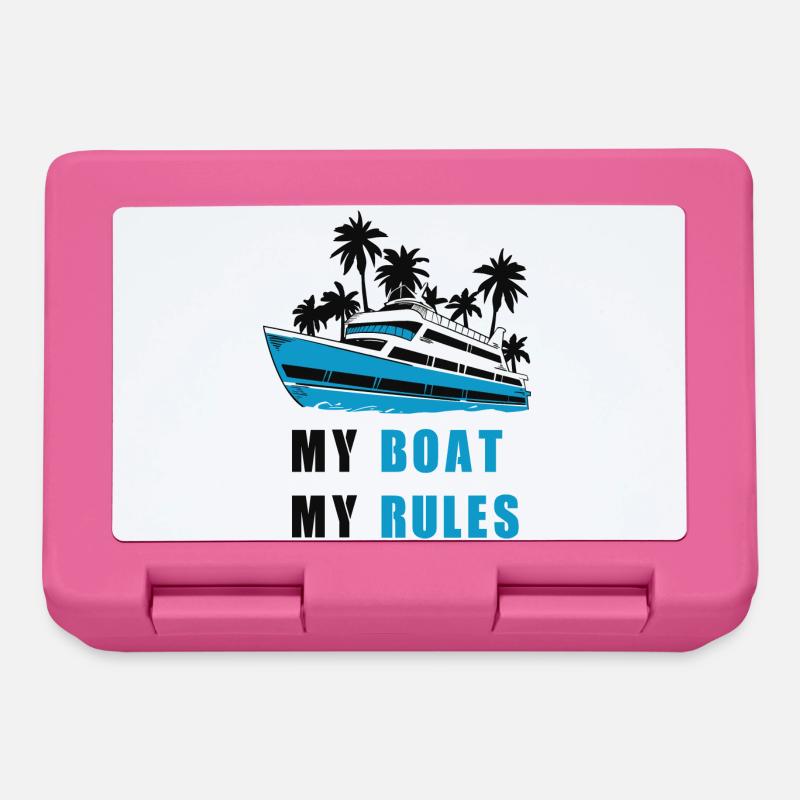 Mein Boot meine Regeln - Brotdose - Pink