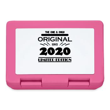 2020 - Année de construction 2020 - Millésime 2020 - Boîte à goûter - rose - Devant