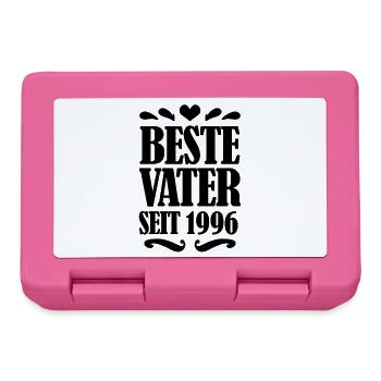 Bester Vater seit 1996 - Brotdose - Pink - Vorne