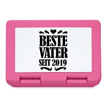 Bester Vater seit 2019 - Brotdose - Pink - Vorne