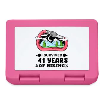 Berg Wanderer 41. Geburtstag 41 Jahre alt Geschenk - Brotdose - Pink - Vorne