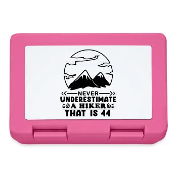 Berg Wanderer 44. Geburtstag 44 Jahre alt Geschenk - Brotdose - Pink - Vorne