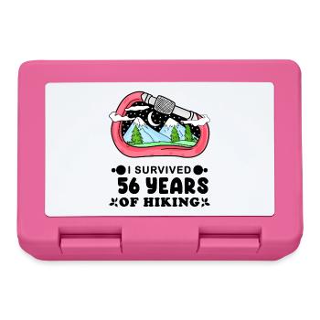 Berg Wanderer 56. Geburtstag 56 Jahre alt Geschenk - Brotdose - Pink - Vorne