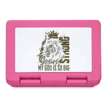 Lion's Crown Jesus Great Faith - Lunchbox - pink - Front