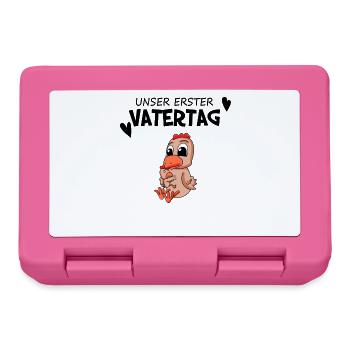 Vatertag - erster Vatertag Geschenk - Brotdose - Pink - Vorne