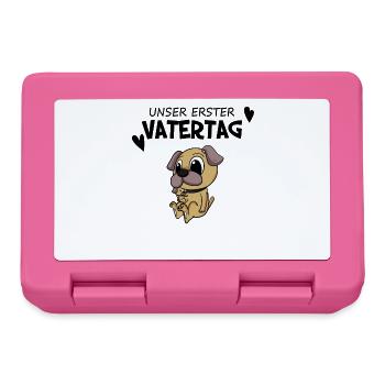 Vatertag - erster Vatertag Geschenk - Brotdose - Pink - Vorne