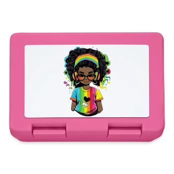 Bright reggae sweater with rainbow design - Lunchbox - pink - Front