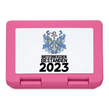 Bootsführerschein 2023 - Brotdose - Pink - Vorne
