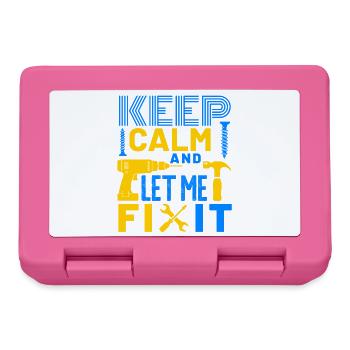 Keep Calm and Let Me Fix It DIY - Lunchbox - pink - Front