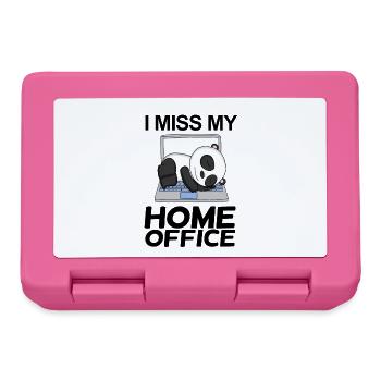 Bureau à domicile Miss Humour Drôle - Boîte à goûter - rose - Devant
