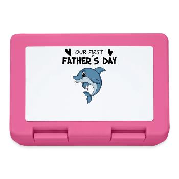 Father's Day motif - first Father's Day gift - Lunchbox - pink - Front