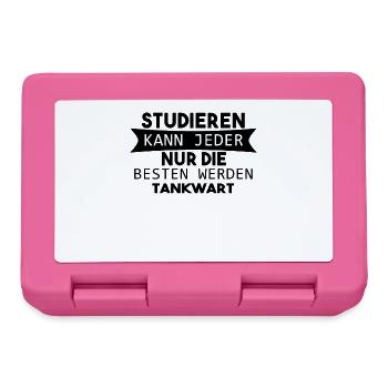 Tankwart lustiger Spruch - Brotdose - Pink - Vorne