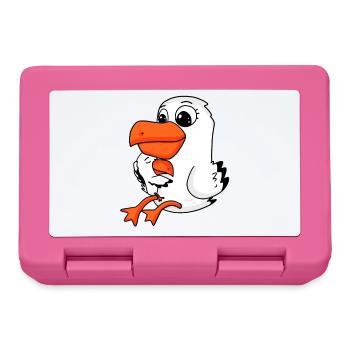 Seagull family - seagull with baby - Lunchbox - pink - Front