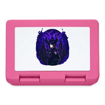 Goth Anime Girl dark night - Lunchbox - pink - Front