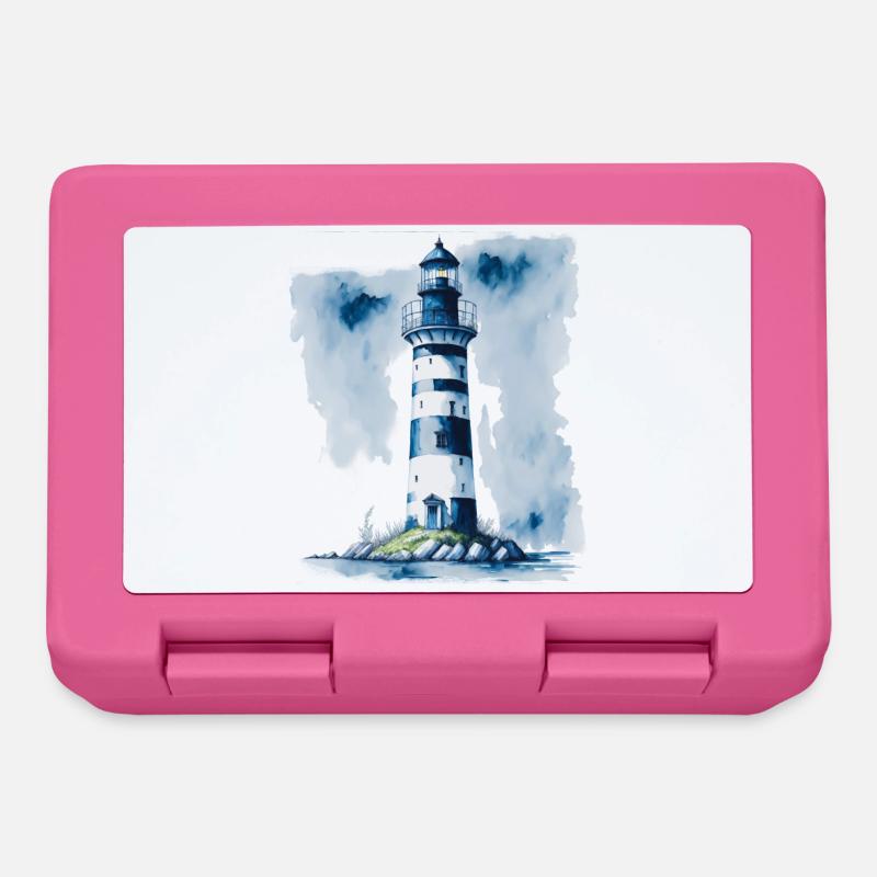 Leuchtturm - Brotdose - Pink