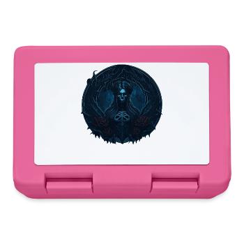 Gothic Roses Girl Skeleton Dark Style - Lunchbox - pink - Front