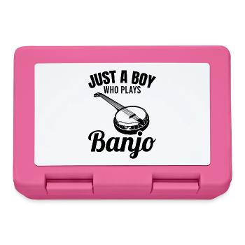 Juste un garçon jouant du banjo - Boîte à goûter - rose - Devant