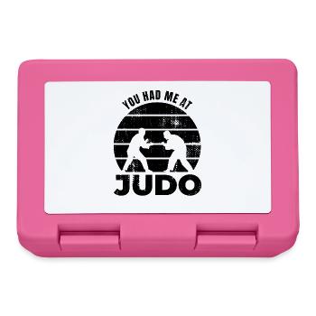 Drôle de citation de judoka - Boîte à goûter - rose - Devant