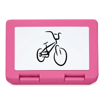 BMX Bike Drawing - Lunchbox - pink - Front