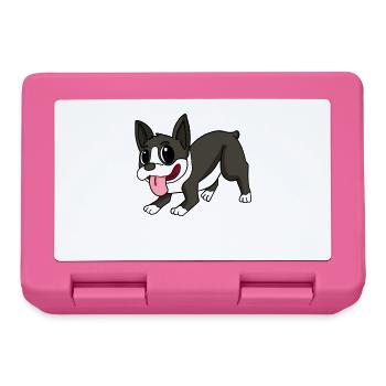 Boston Terrier Dog Breeds Dog Dogs - Lunchbox - pink - Front