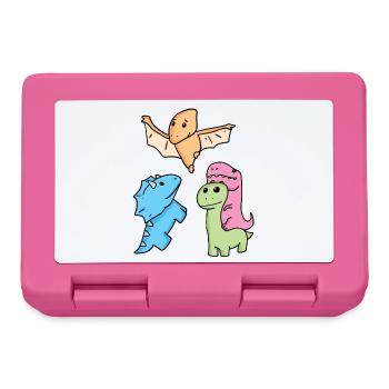Dinosaure - Boîte à goûter - rose - Devant