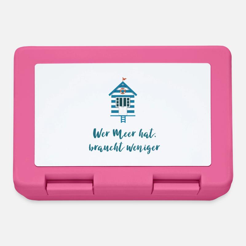 Wer Meer hat braucht weniger - Brotdose - Pink