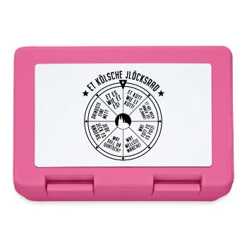 Köln Glücksrad Et Kölsche Jlöcksrad Et Kütt Kölner - Brotdose - Pink - Vorne