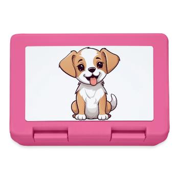 Cute Little Dog Puppy Child Baby Gift Dogs - Lunchbox - pink - Front
