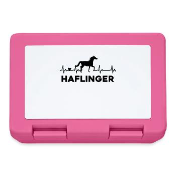 Pferd Herzschlag Reiten - Brotdose - Pink - Vorne