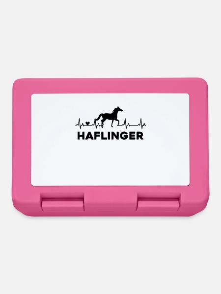 Pferd Herzschlag Reiten - Brotdose - Pink
