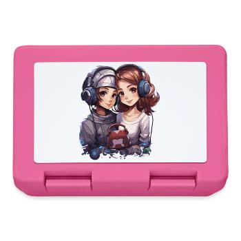 Friends Design in Anime Style - Lunchbox - pink - Front