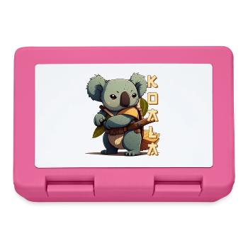 Samurai Koala with lettering - Lunchbox - pink - Front