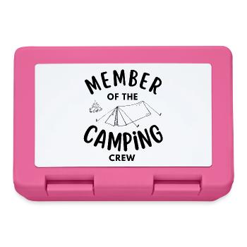Membre de l’équipe de camping drôle - Boîte à goûter - rose - Devant