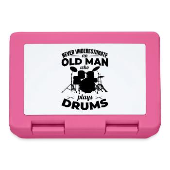 Grand-père batteur - Boîte à goûter - rose - Devant