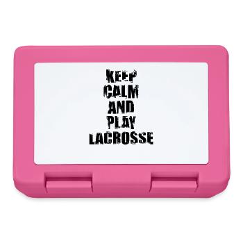 Keep Calm And Play Lacrosse - Lunchbox - pink - Front