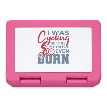 Fahrradfahrer Witz - Brotdose - Pink - Vorne