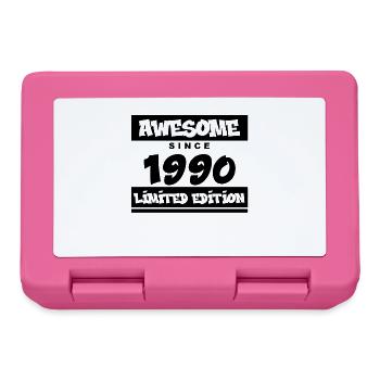 1990 - Né en 1990 - Fantastique depuis 1990 - Boîte à goûter - rose - Devant