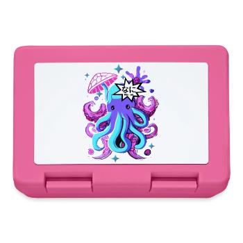 kawaii Oktopus Otaku Krake Tintenfisch - Brotdose - Pink - Vorne