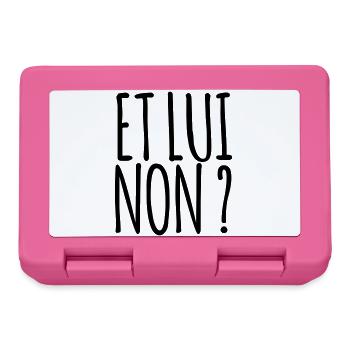 Et lui non ? - Marseille bébé - Boîte à goûter - rose - Devant