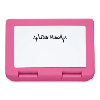 Flute Music ECG Pulse Rate - Lunchbox - pink - Front