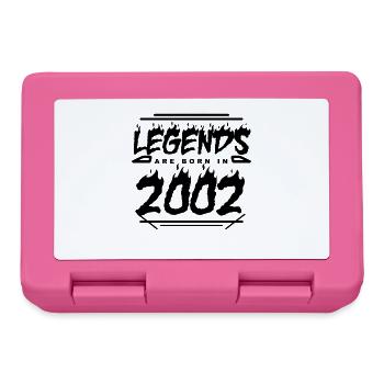 Legende 2002 - Jahrgang 2002 - Baujahr 2002 - Brotdose - Pink - Vorne