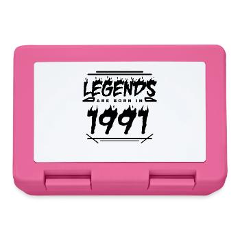 Legende 1991 - Jahrgang 1991 - Baujahr 1991 - Brotdose - Pink - Vorne