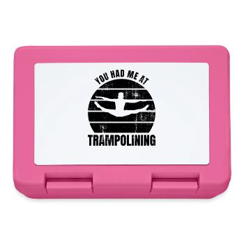 Trampolinist Spruch - Brotdose - Pink - Vorne