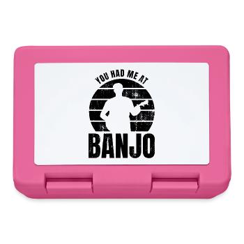 Dicton de joueur de banjo - Boîte à goûter - rose - Devant